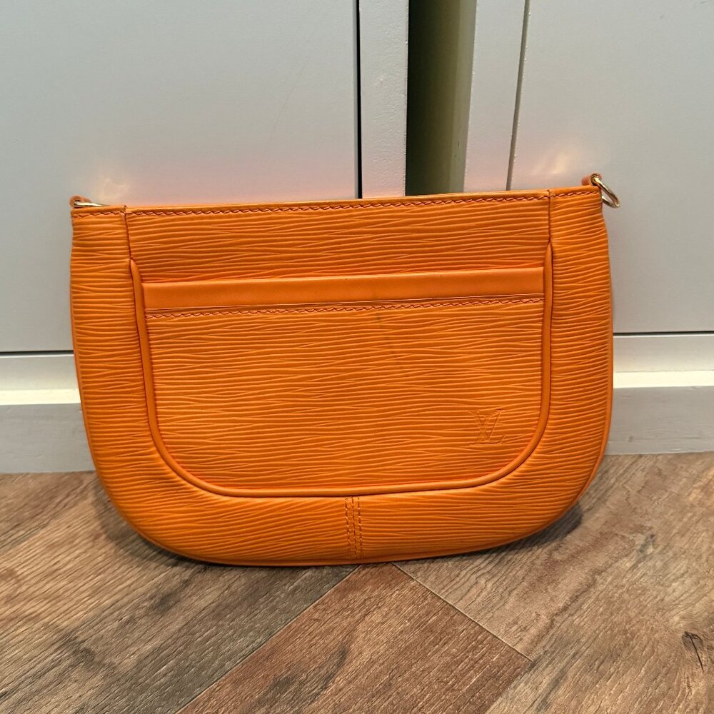 Louis Vuitton Orange Epi Leather Handbag